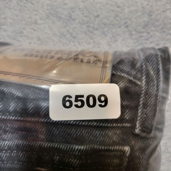 Wrangler Rugged Jeans Mens 38x30 Black Straight Leg Distressed Denim - Picture 10 of 10